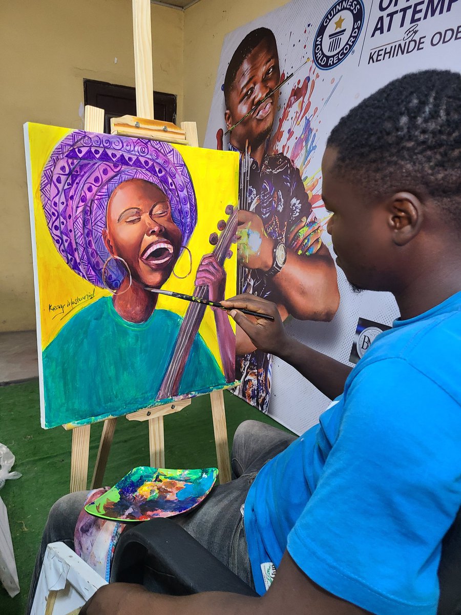 Kenny_odesola's tweet photo. 13Hours of 120Hours...Thank you Lord for the strength.
@GWR
#kennymastermind
#kehindeodesola
#kehindeodesolacolourathon #kehindeodesolapaintathon #paintathon #colourathon #kehindeodesolaguinnessworldrecord #kehindeodesola
#Davido
#Iwobi
@guinnessworldrecords @mazitundeednut @tvcnewsng @arisenewsofficial @channelstelevision @pulsenigeria247 @yabaleftonline @instablog9ja @wazobiafmlagos @thebeat999fm @mtnng @globacomlimited @cocacola_ng @firstbanknigeria @lindaikeji @remedyblog @wahalanetwork @gistreal_blog @NigeriaStories @lagosstategovt
#Blissfamily
#chainsawman
#tuesdayvibe
#trending
#viral
#ArtisticExpression
#ArtForChange
#GlobalArtCommunity
#CreativeActivism
#ArtisticCollaboration
#CulturalDiplomacy
#ArtForSocialJustice
#InternationalArtsExchange
#CreativeDiversity
#ArtisticDialogue
#CulturalHeritage
#ArtsDiplomacy
#CrossCulturalArt
#ArtisticEngagement
#InternationalArtsInitiative