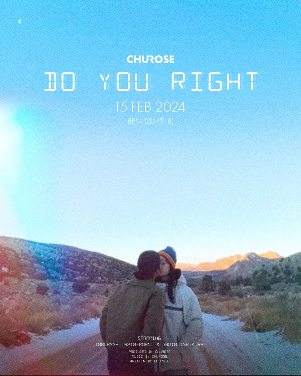 hellochurose's tweet image. CHUROSE • Do You Right 
Music video coming on YouTube 8PM
via YouTube.com/@hellochurose 

Stay tuned ❤️

#CHUROSE #DoYouRight #MakeSoundsGood