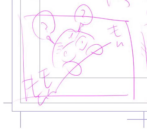 壁打ちになげたやつだけど下描きひどすぎてかわちい 