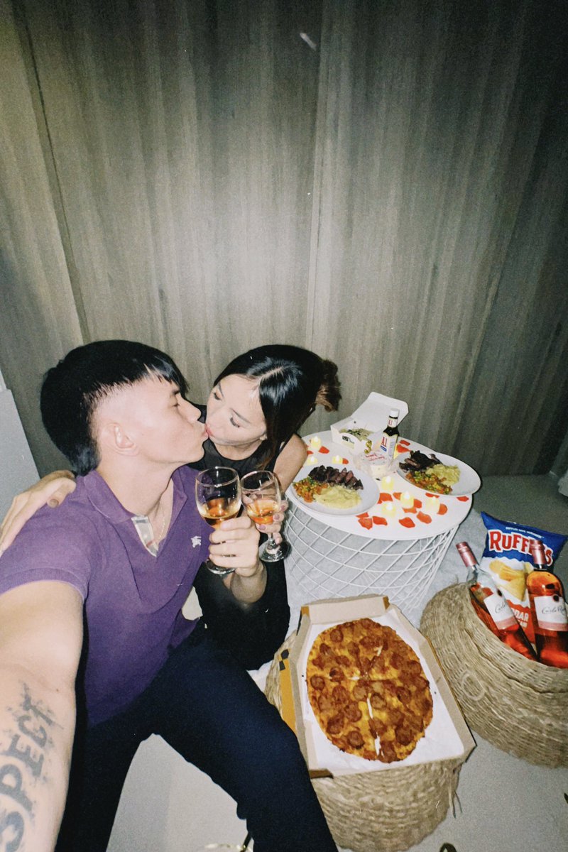 hannaquintal's tweet photo. anniversary x valentines with loml 🍷🥩🖤🥀 https://t.co/5BpfTkLVu2