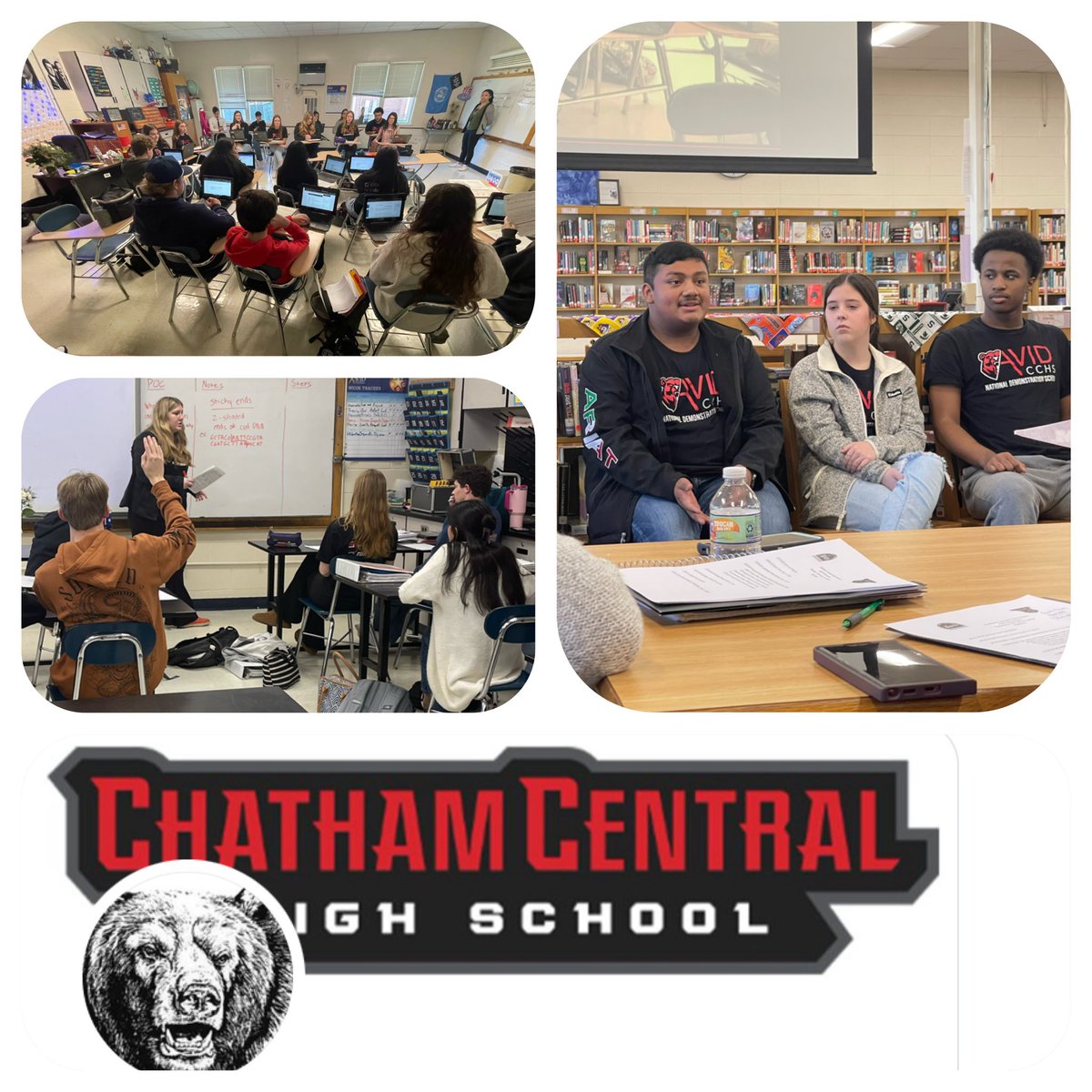 Thanks to @ChathamCentral for hosting our district visit! Great things happening at this AVID National Demonstration School! @AVID4College
