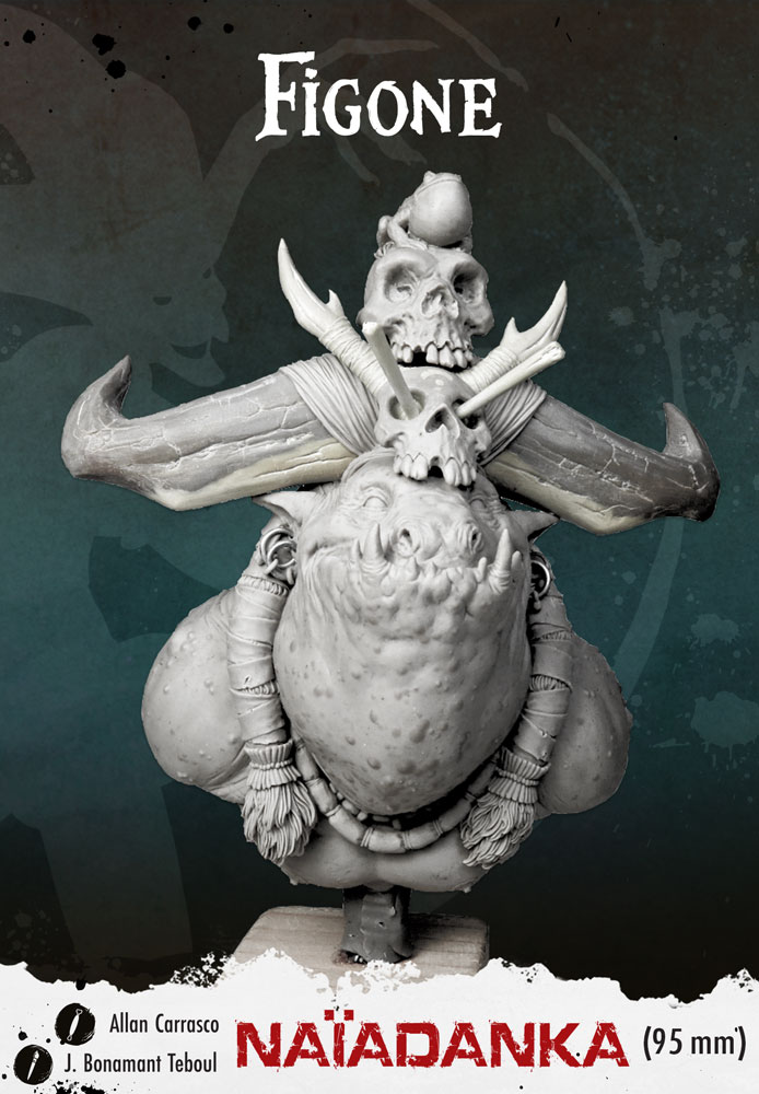 The newest miniature, the bust Naïadanka inspired by Alkemy universe sculpted by Allan Diego Carrasco (concept art Xavier "Naïade"Gueniffey Durin) is now available on figone.fr
I cant wair paint it during my painting class this week-end ^^
Enjoy !