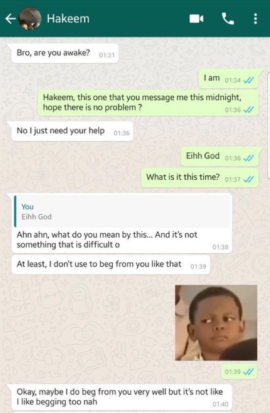 HaYoMiDe_'s tweet photo. The most funny conversation you’ll see today 🤣🤣🤣

Check thread for the ending https://t.co/vXe2vcAzm5