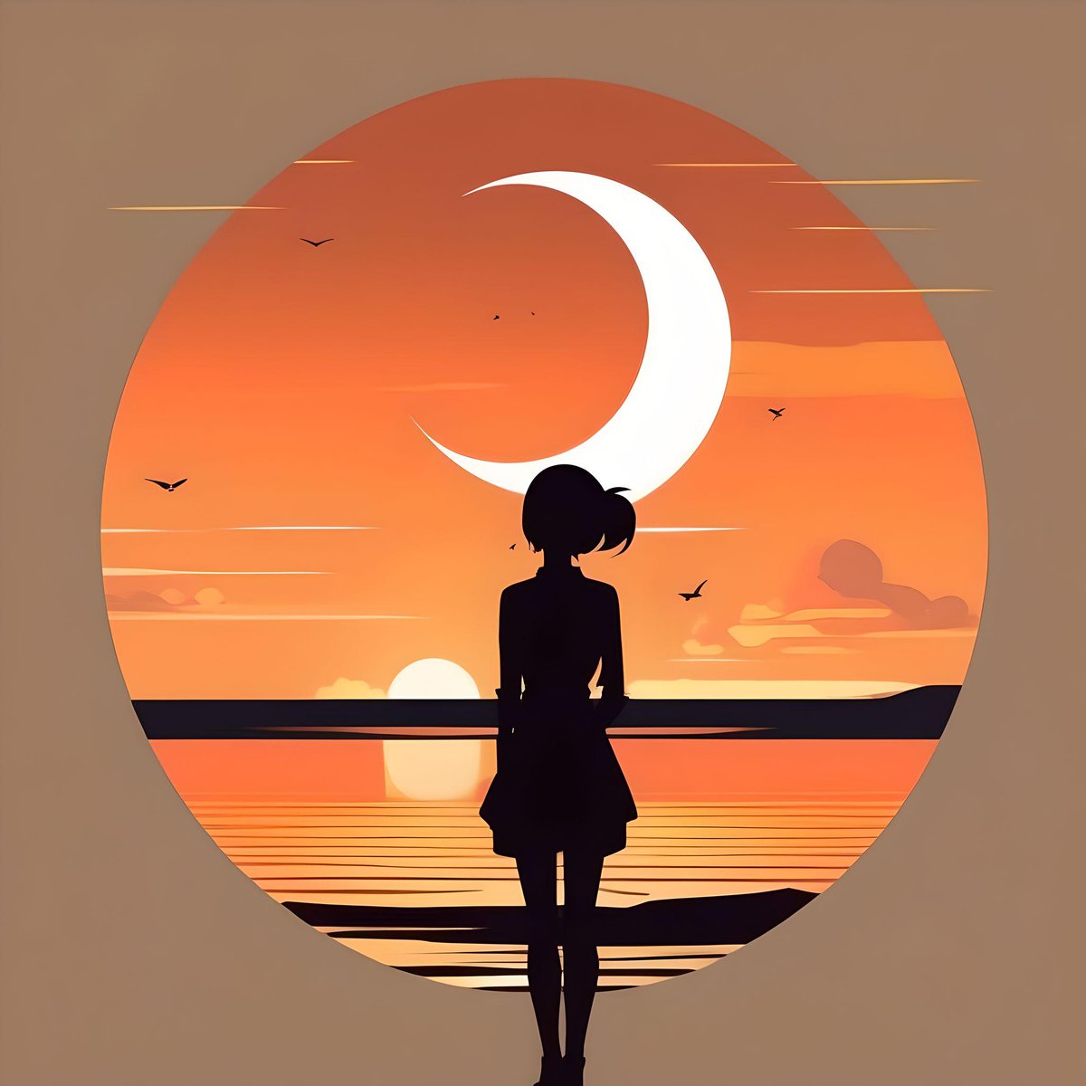 Printhereum's tweet photo. 🧡 S.o.L.d 🧡

Many thanks to @arts_kali in acquiring my "Sunset" creation, much appreciated.

A silhouette girl stands mesmerized as the sun dips below the horizon

#TezosArts #NFTCommmunity