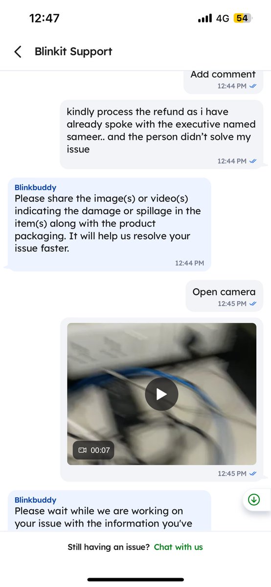 Piyushh07's tweet photo. @letsblinkit thirdclass application .. they are unable to solve a simple issue.. they provided a defective piece which they are not replacing it https://t.co/ptEDooJiBc