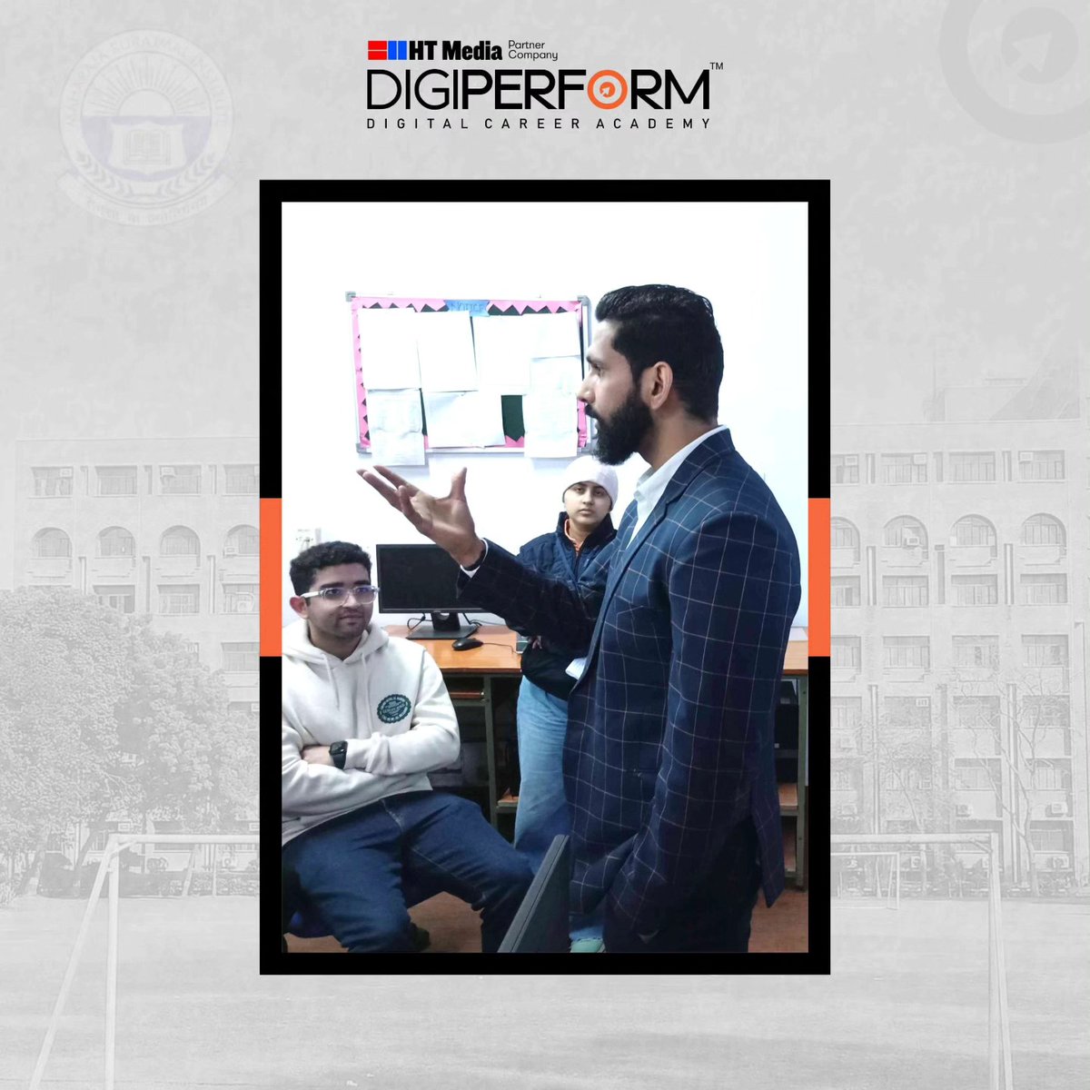 DigiperformKoc1's tweet photo. At MIST, Digiperform hosted an illuminating AI-Powered Digital Marketing Career Seminar 📷.

#digitalmarketingskills #AICareer #DigitalMarketingSeminar #careerready #Seminar #growthopportunities #Opportunity #marketinggoals #digitalmarketingskills #digiperformkochi https://t.co/BpSGJog5LI