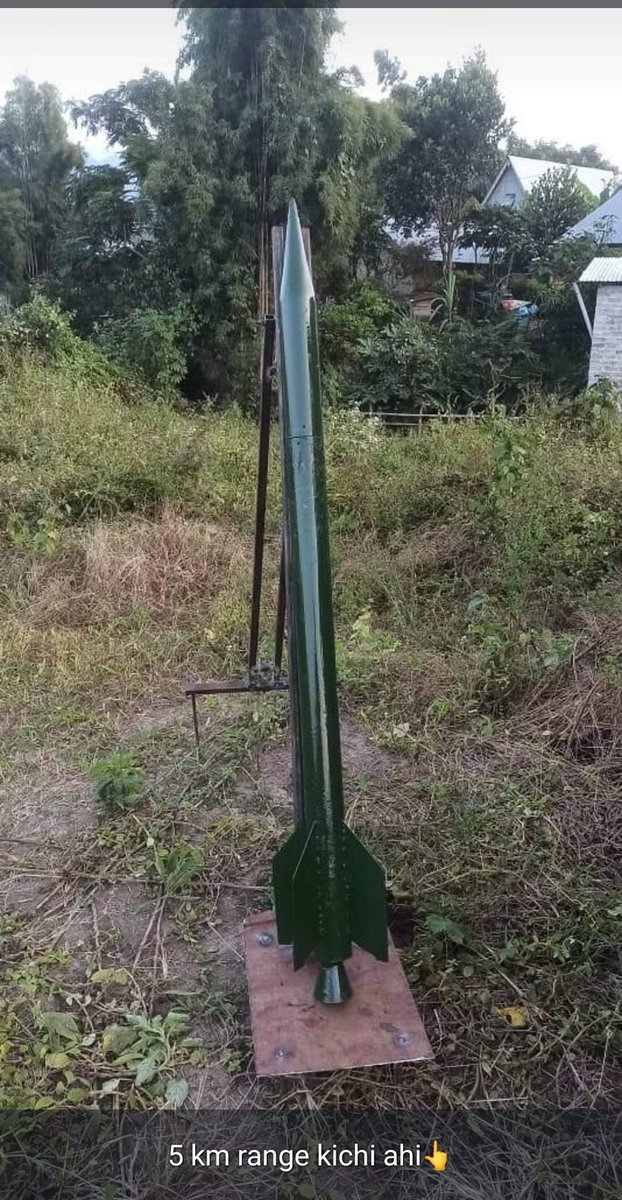yelhaomee's tweet image. Here is a video of #KukiNarcoTerrorists testing a locally made rocket.They called it "Kuki Brahmos Missile' claimed to be 5km range.Quite sure few of them will die from self explosion💥while firing.But still alarming!
This shows the Zomi Masters r training their kuki slaves well!