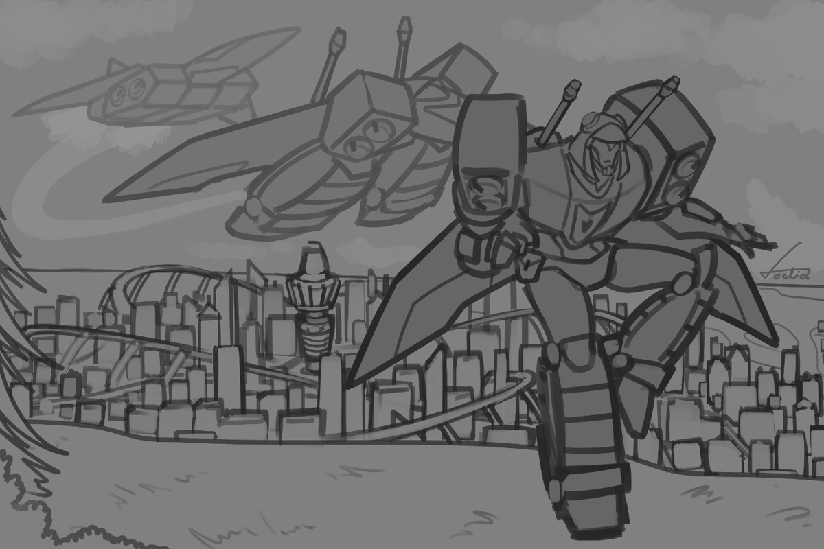 in the 7+ years i've been drawing transformers, i don't think i've ever actually drawn them transforming lmao