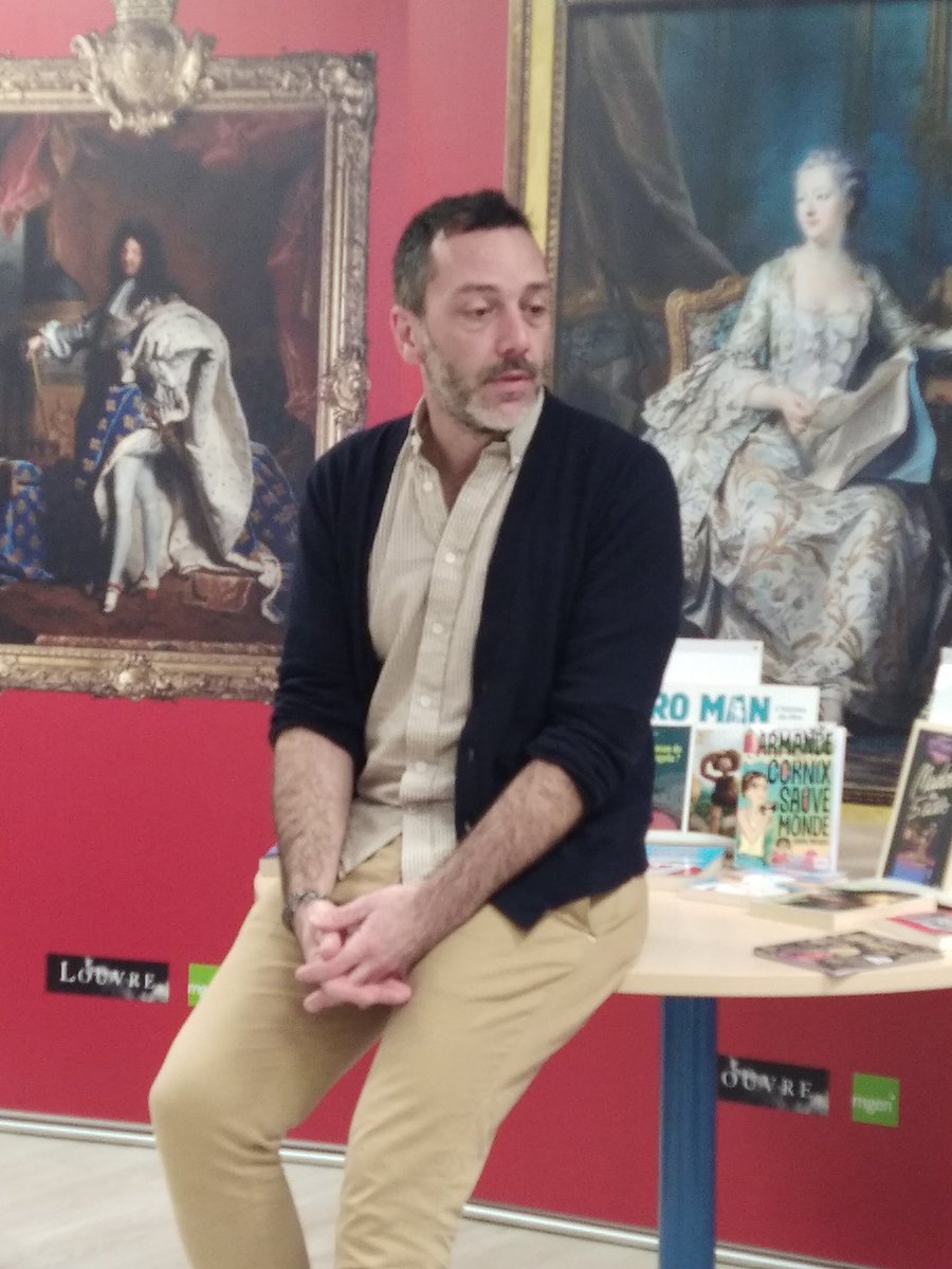 Aujourd'hui, journée marathon de rencontres pour Guillaume Nail <a href="/CdiDonzelot/">CDI Donzelot</a> <a href="/aclimoges/">Académie de Limoges</a> ! 😀
Deux classes de 6e pour des echanges, des jeux, du théâtre et une classe de 3e autour d'une masterclass "les discriminations en littérature" . C'est parti!;-)