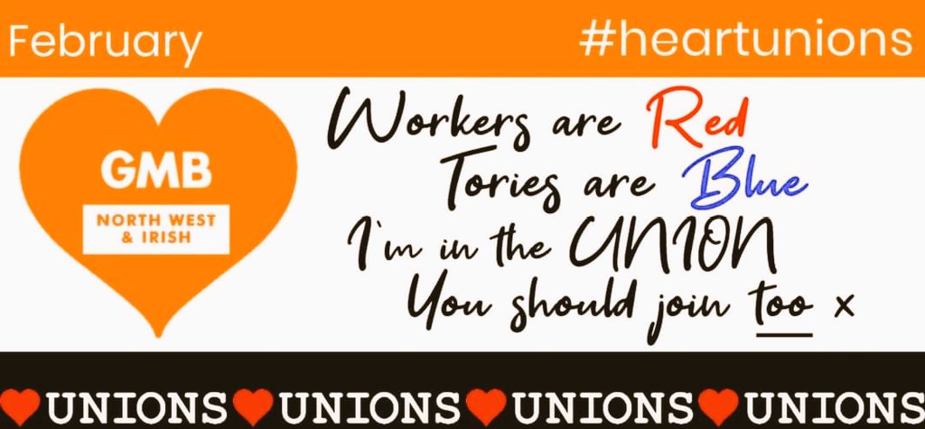 gmbbolton23's tweet photo. ♥️Unions -this is the #Valentine every worker needs 🙌 #HeartUnionsWeek #joingmb https://t.co/AZcgeSSYQK
