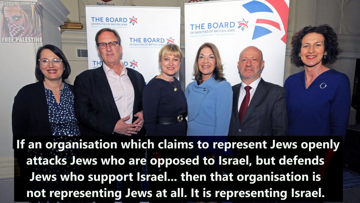 The 'Board of Deputies of British Jews' does not represent British Jews... it is simply a platform to support the genocidal state of Israel.