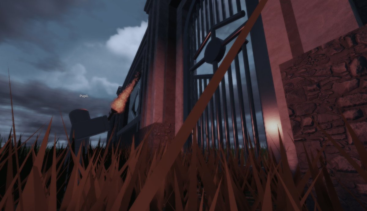 The pupil stares in fear, as the ominous eye of the gate ignores his presence.

#SanctumOfEyes #Roblox #RobloxMyth #Teasers