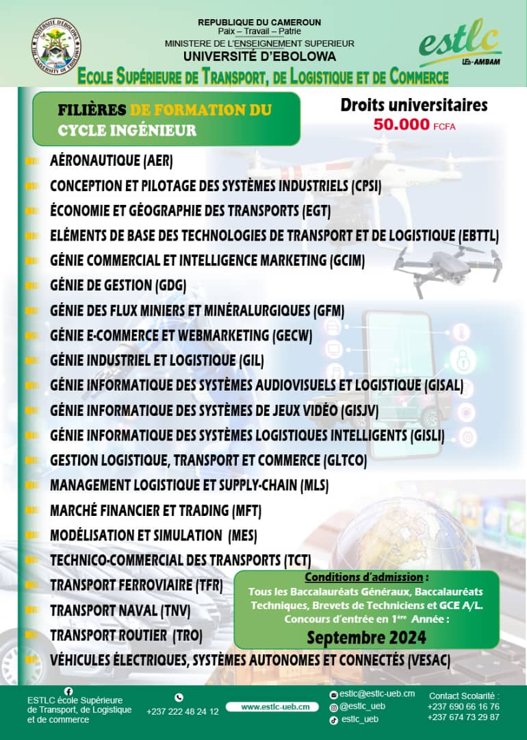 ... l'Université d'Ebolowa... 

#Cameroon