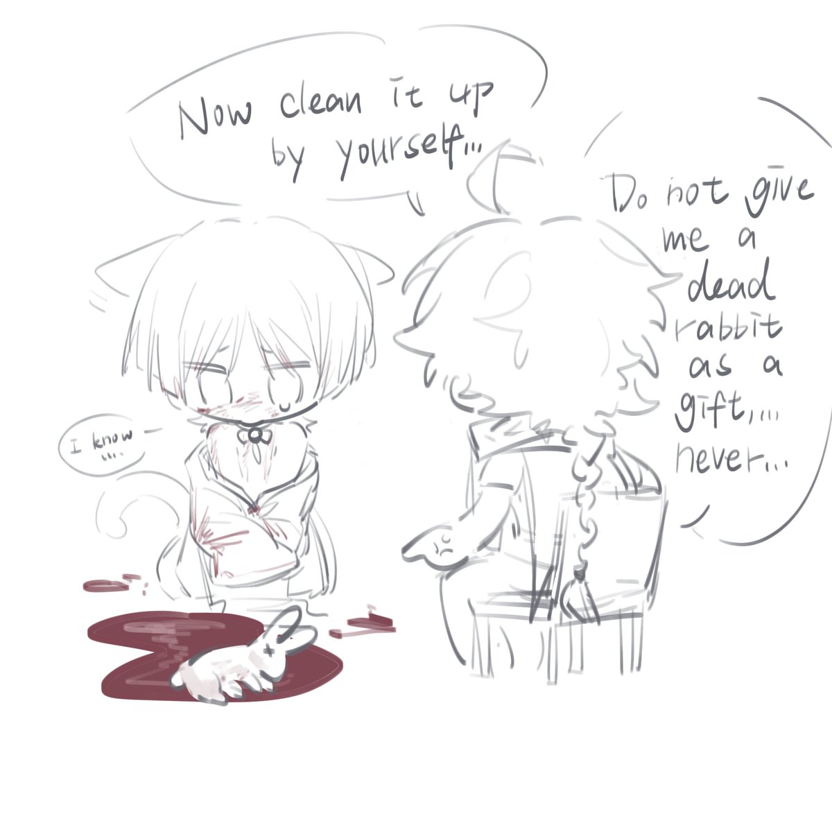 rn34227635's tweet photo. A child who wants to give a gift but accidentally "bites" the gift to death, a bad child! #sacraether #散空 #放空 https://t.co/unAMZr7zk7