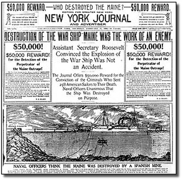 mariobianchi18's tweet image. Il #15febbraio 1898 la nave da guerra statunitense #Maine esplode e affonda nel porto dell’#Avana: morti 260 marinai. L'evento sarà il pretesto che porterà gli Usa a dichiarare guerra alla Spagna, dando inizio alla guerra ispano-americana, la quale pose fine all'impero spagnolo.