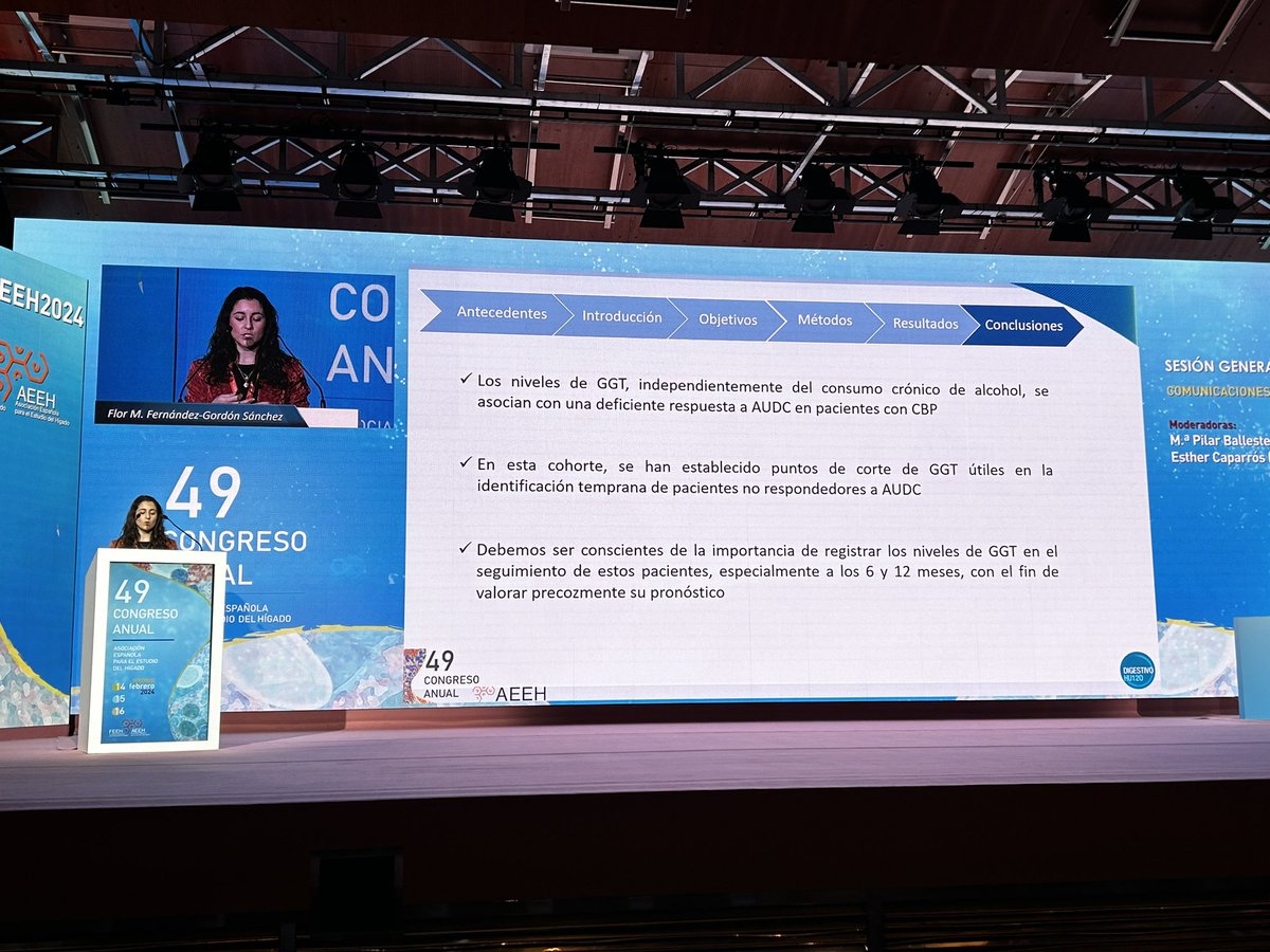 Proud of all the work done by the members of #ColHai. Congratulations <a href="/FlorFGordon/">Flor Fdez-Gordón Sánchez</a> for a fantastic presentation  <a href="/AEEHLiver/">Asociación Española para el Estudio del Hígado</a>  #AEEH2024