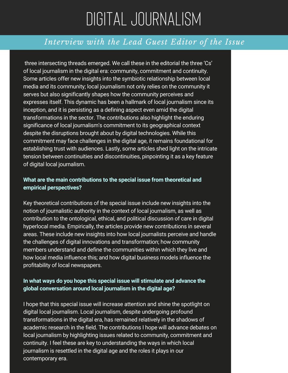 In our latest Vol 12 Issue 1 newsletter, we feature an exclusive interview with the lead guest editor of our special issue “Disrupting and Resettling the #Local in #Digital Spaces”, <a href="/agulyas/">Agnes Gulyas</a>, working alongside fellow guest editor Kristy Hess.