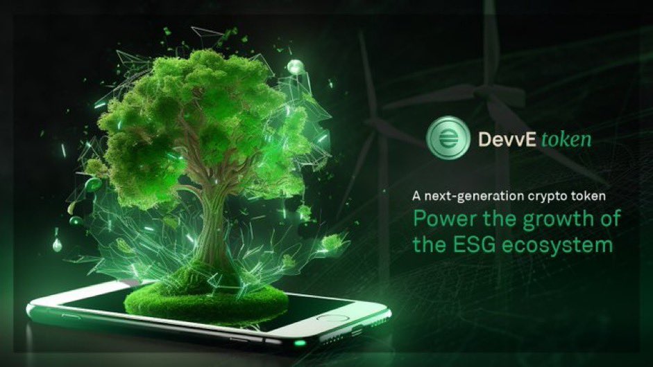 DevvE Forges a Self-Sustaining Ecosystem for Transformation🚀

DevvE commits to nurturing inventive firms and initiatives 🔥

Or fostering a dynamic ESG startup network and interlinked assets❤️‍🔥

A cutting-edge digital currency for global ESG projects⚡️
#Crypto #Cryptocom #DevvE