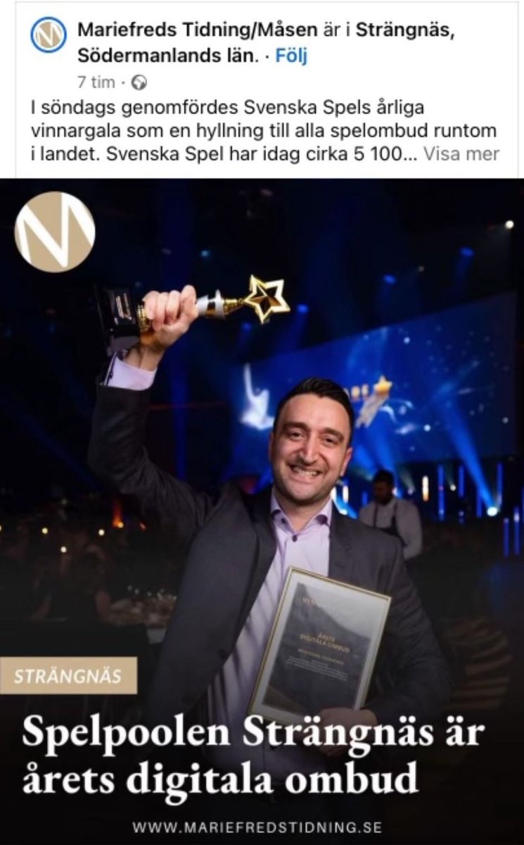 I söndags blev vi utsedda till Årets Digitala Ombud på Svenska Spels Ombudsgala 💥