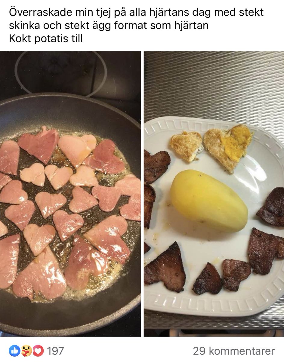 linnea_wikstrom's tweet photo. Älskling, är allt okej? Du har inte rört din stekta skinka 🥹 https://t.co/EkfwFpSlkM