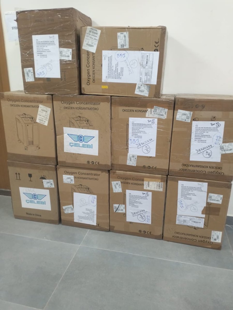 indiacares_2020's tweet photo. Generosity that breathes life!  

A breath of life just got stronger at Bagchi - Sri Shankara Cancer Centre And Research Institute, #Bhubaneswar, #Odisha, thanks to the incredible generosity of Celebi Delhi Cargo Terminal Management India Pvt. Ltd. They've donated 10 Oxygen Concentrators, a lifeline for cancer patients in need.

Special thanks to @janman_org for their invaluable coordination.

As the hospital embarks on its journey to serve the people of #Odisha, we offer our heartfelt best wishes for success and impact.

#PromiseBank
#IndiaCares