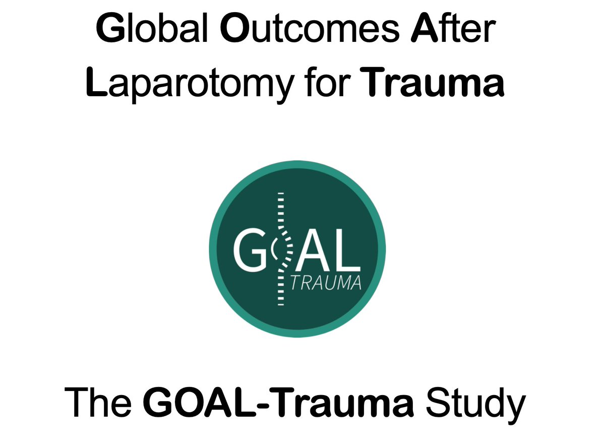 Hospitals already from around the 🌎 signing up to the #GOALTrauma Study Learn more about the study and get involved at goaltrauma.org