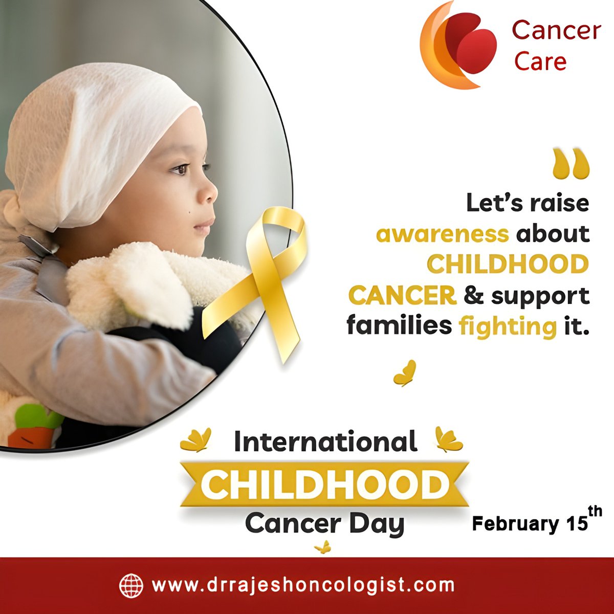 Every child's journey with cancer is unique, but they all deserve our love, support, and understanding.
 Let's be there for them every step of the way 🚶‍♂️💛'

#ChildhoodCancerAwareness #GoGold #KidsFightingCancer #HopeForKids #CancerWarriors #BraveKids #StrongerTogether
