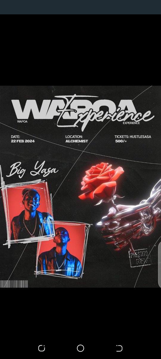 Next weekend tuko The Alchemist for Wapoa Experience by <a href="/big_yasa/">Big Yasa</a> ⚡