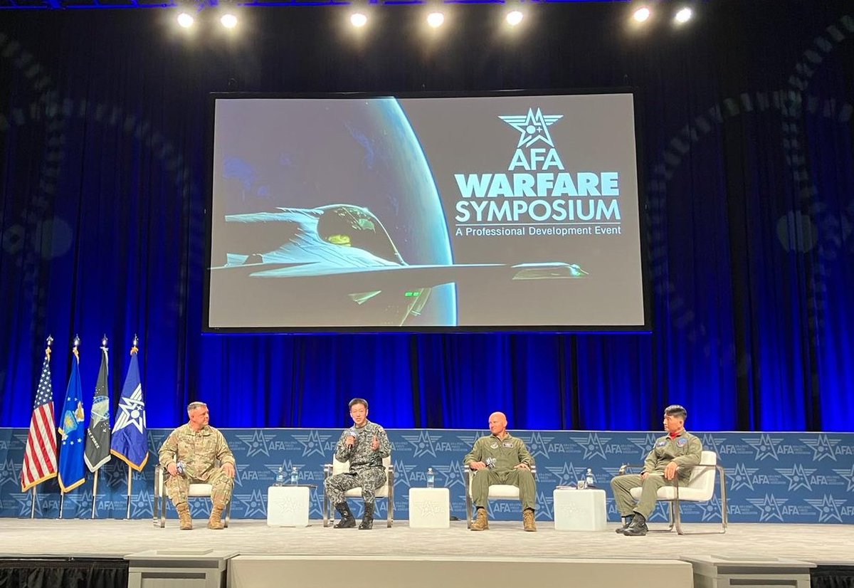 JASDF_PAO_ENG's tweet photo. Feb 13, Col Sugiyama, Commander, #SpaceOperationsGroup participated in a symposium held by @AFA_Air_Space and discussed the importance of #JapanUSAlliance in Indo-Pacific Region with other panelists. #JASDF will continue to promote activities that contribute to realize #FOIP. https://t.co/fTh661ucKV