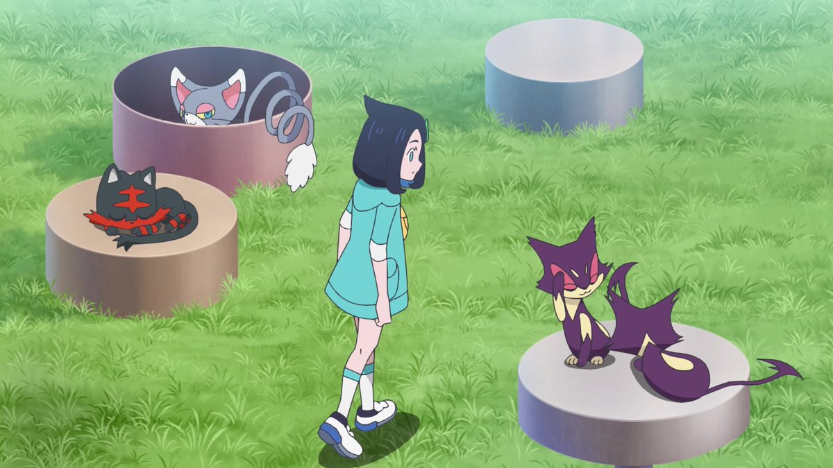 anipoke_PR's tweet photo. ／
金曜日は #アニポケ の日🌿
＼

いなくなった #ニャオハ を追って、
ブリーダーの家にやって来たリコ

そこには、ニャオハを始め、
#ニャビー、#マニューラ など、
ねこポケモンが大集合！

アニポケは毎週金曜よる6時55分～
テレ東系で放送中📺
※一部地域では放送日時が異なります https://t.co/No3QaS83K3