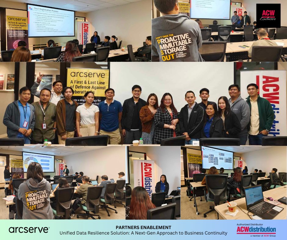 acw_phils's tweet image. #DataProtectionSolutions and #DataStorageSolutions in action! 
#ARCSERVE #ACWPHevents #ACW