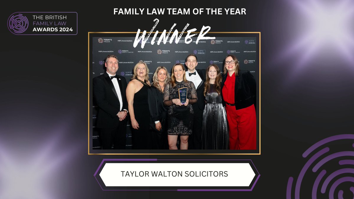 We've got a #throwback feeling! 🤩 Celebrating the amazing #Winners from #BFLAwards2024 - a week or two on from the big event. 🎉 We hope you’re still buzzing, Taylor Walton Solicitors🏆 Winner of Family Law Team of the Year. #Winner #Throwback #CelebrateSuccess #AwardWinners