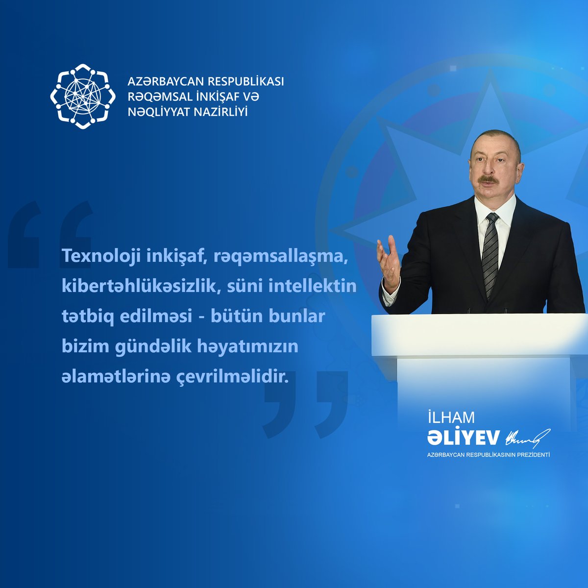 Fevralın 14-də Azərbaycan Respublikasının Prezidenti İlham Əliyevin Milli Məclisdə andiçmə mərasimi keçirilib.

Prezident İlham Əliyev andiçmə mərasimində nitq söyləyib.