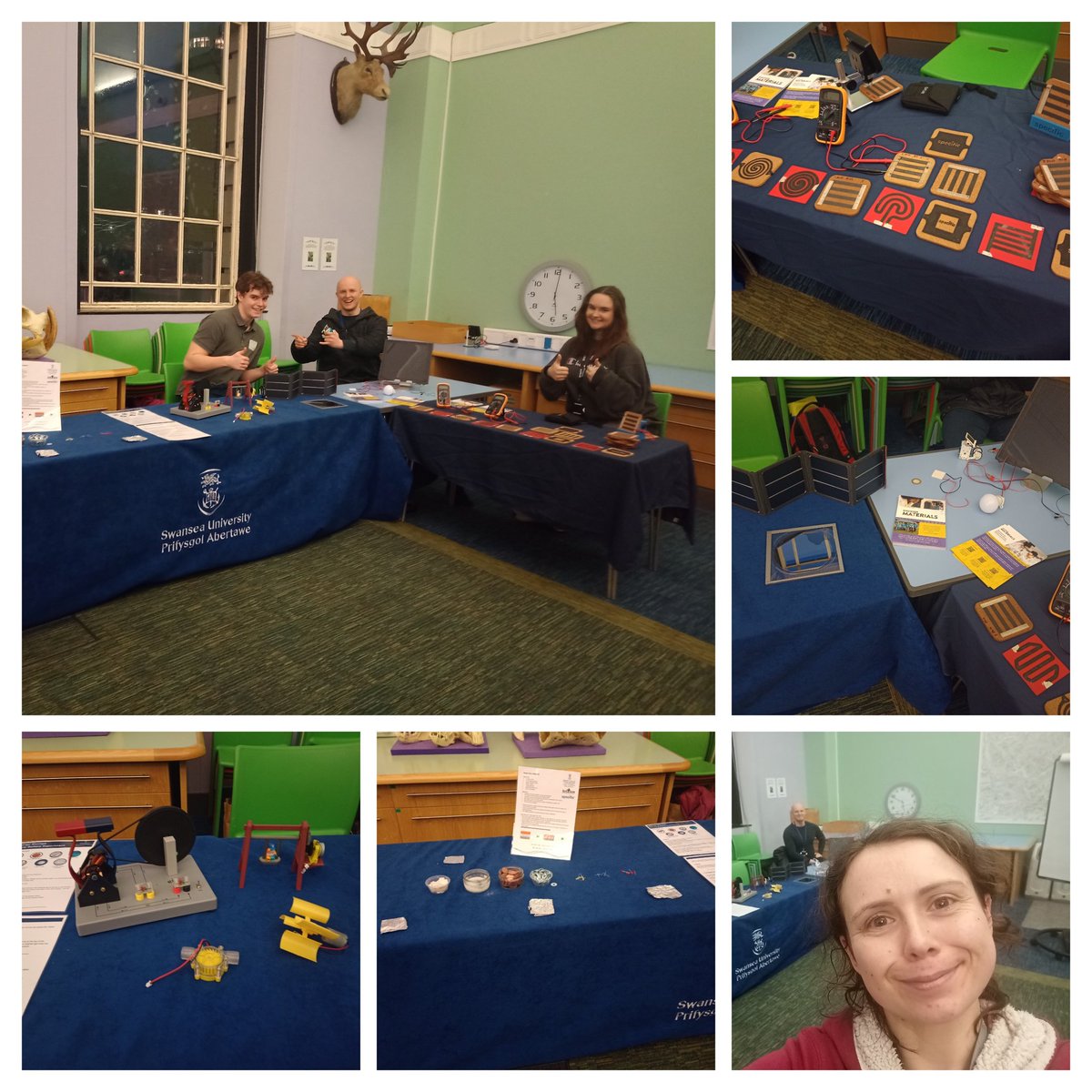 Lots of engagement on the Materials for Sustainable Energy stand last night at the Museum After Dark in the National Museum Cardiff 🌟 Hopefully many children had fun learning about renewable energy and how it can be stored + used in homes.