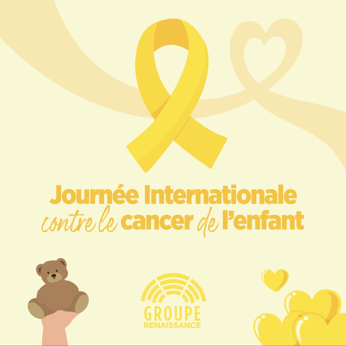 🟡 2300 nouveaux cas de #CancersPédiatriques chaque année
Depuis 2017, les moyens de la recherche ↗️

Toute notre reconnaissance aux professionnels et associations présents au quotidien pour les patients
Soutien aux enfants malades et à leurs familles