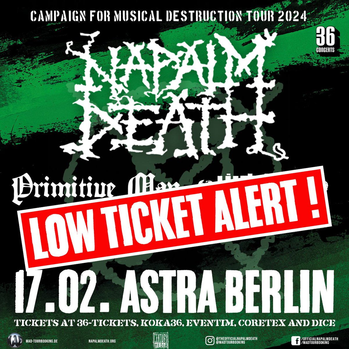 Leipzig showis sold out also! So hurry up!