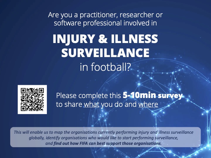 Are you a practitioner, researcher, or software professional involved in injury & illness surveillance in football? fifa.eu.qualtrics.com/jfe/form/SV_42…