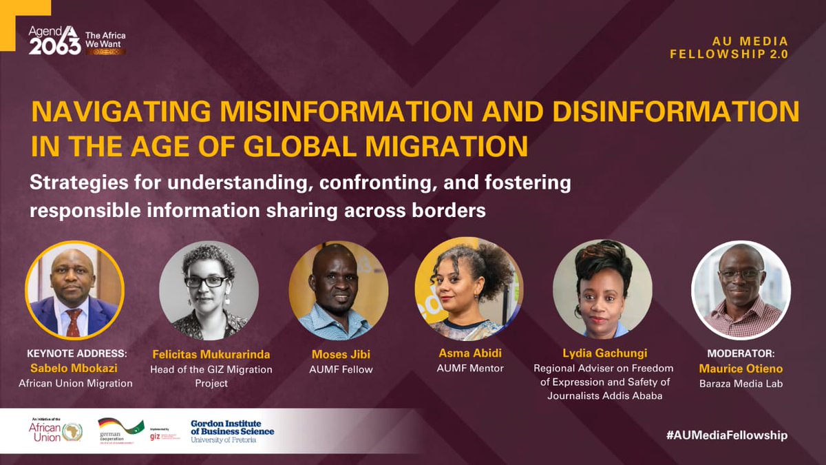 DavidCASIMIR5's tweet photo. An insightful discussion happening this morning about"Navigating Misinformation and Disinformation in the Age of Global Migration". Great initiative by AU Media Fellowship programme. https://t.co/ATA3hHFDCl