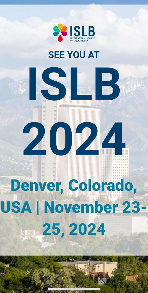 Be tuned!!! 🩸🧬🔬Our 2024 Congress in Denver, Colorado. ⁦@isliquidbiopsy⁩ ⁦@drgandara⁩ ⁦@MJOSESERRANO19⁩ ⁦@UmbertoMalapel1⁩ ⁦@LuisRaezMD⁩