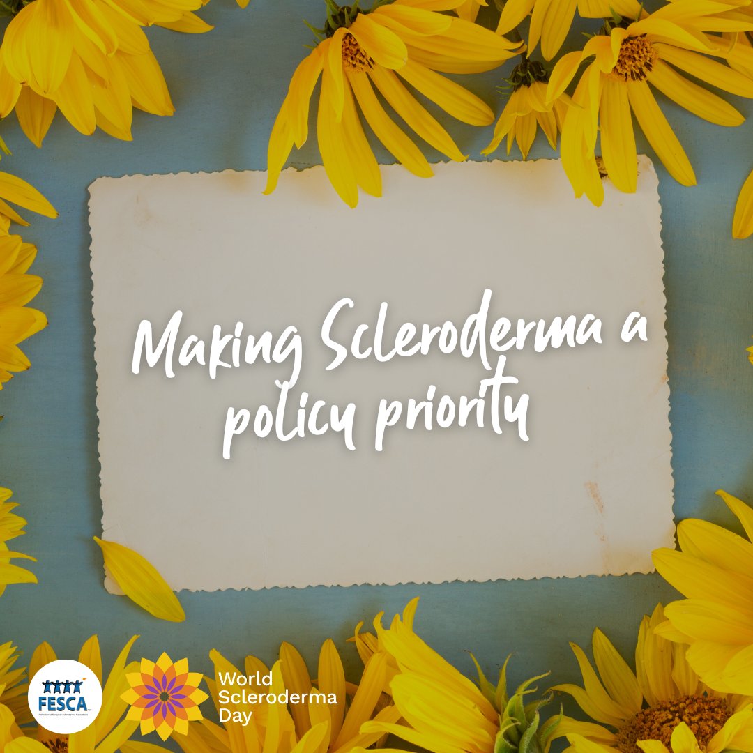 Fscleroderma's tweet image. ❓ What would more policy support mean for people with #scleroderma?
🔹More funding for research
🔹Improved and earlier diagnosis
🔹Better specialised care
🔹Broader awareness of the disease
Help us overcome barriers for patients and make scleroderma a policy priority!