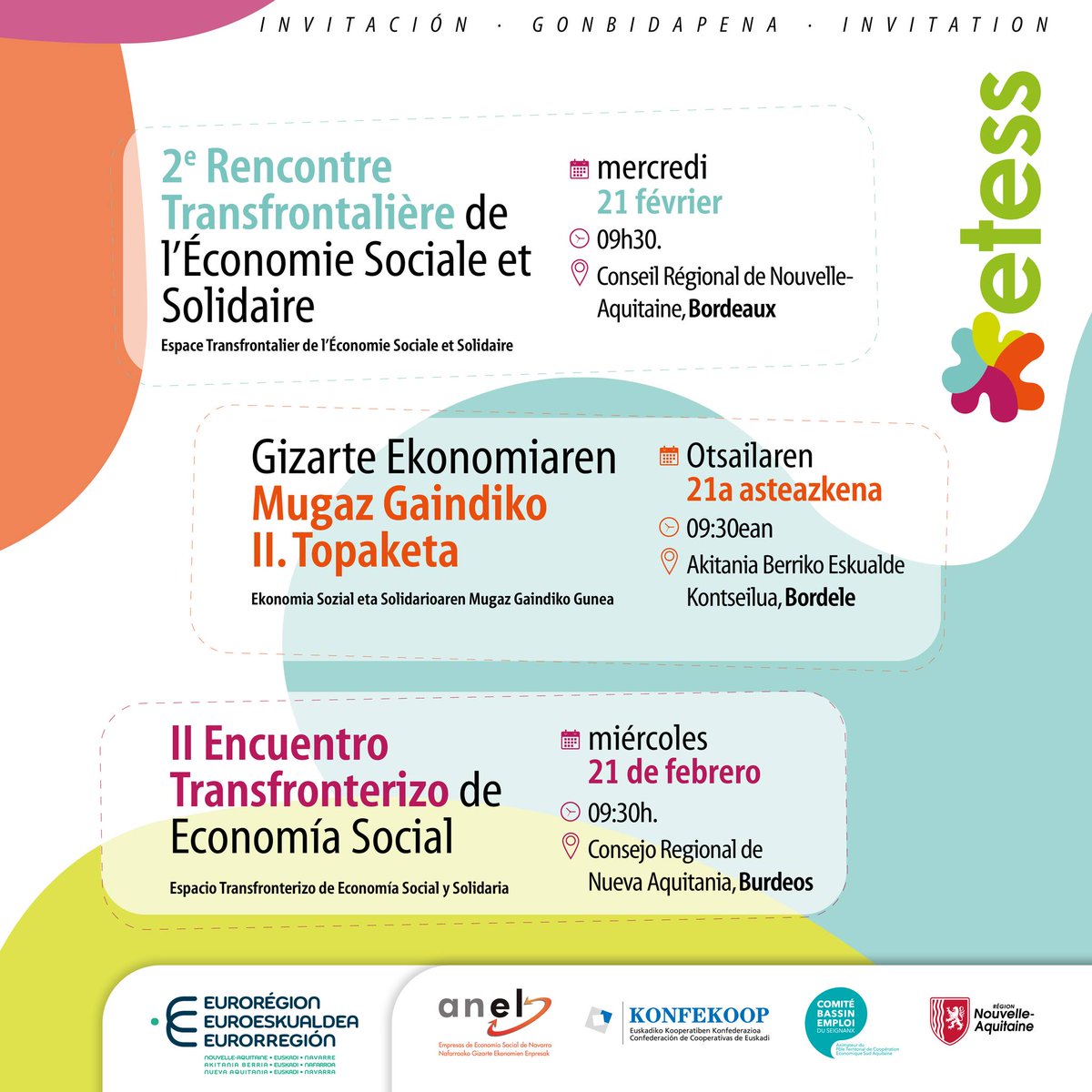 konfekoop's tweet photo. 📌 2º Encuentro Transfronterizo de #EconomíaSocial.

Presentación junto a @AnelNavarra y #CBEduSeignanx del grupo de trabajo #ETESS. Un proyecto que quiere diseñar e impulsar la estrategia de la Economía Social y Solidaria en la @Euroregion_naen.

#CooperativasVascas 👇 https://t.co/bpfmhkI6kc