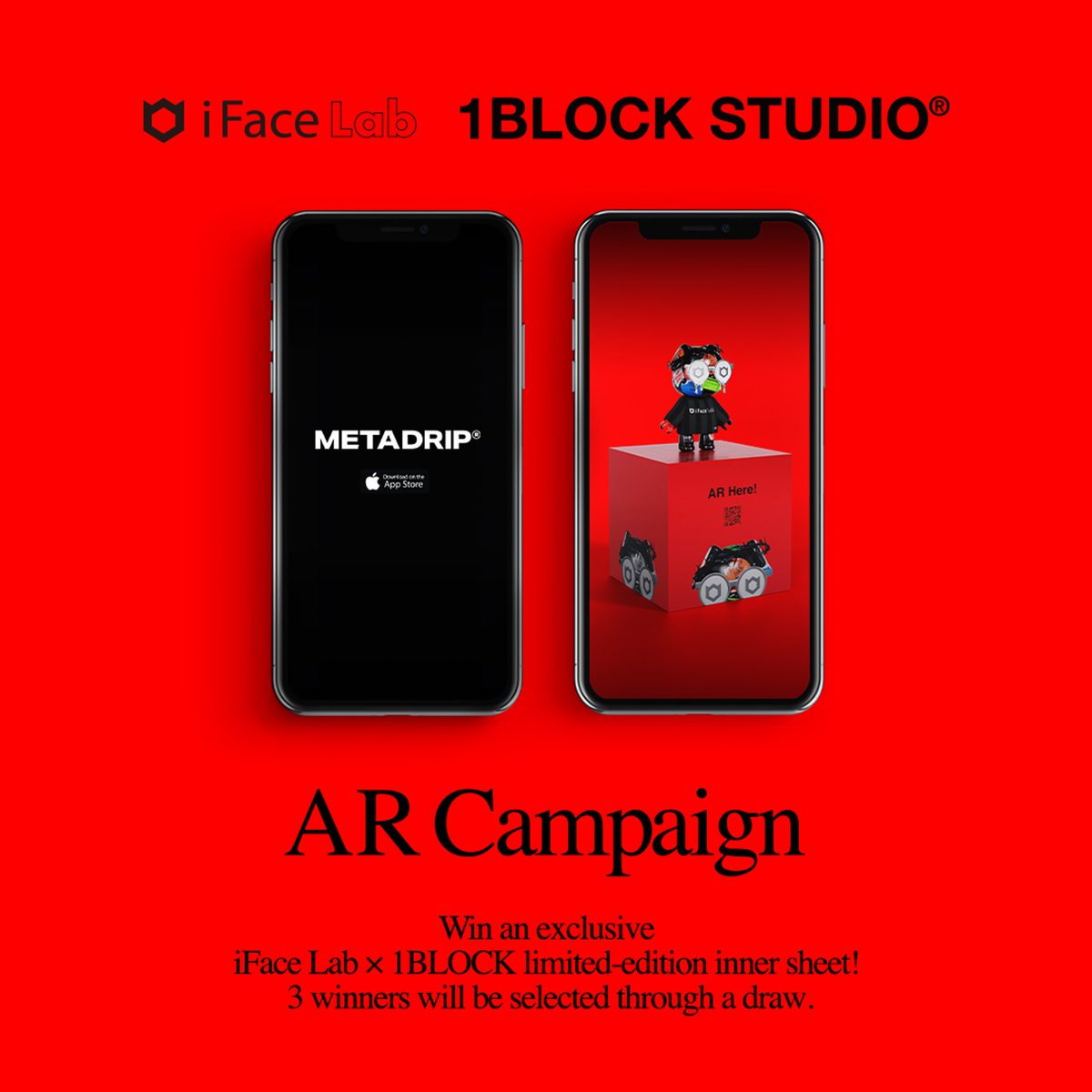 1block_official's tweet image. "METADRIP" AR CAMPAIGN📲
📱iFace Lab × MetaSamurai🐶

#Giveaway 
📲iFaceLab×1BLOCK限定インナーシート
🎁3 winners
⏳Feb 15~28th, 2024(Sun) at JST

✅❤️+ RT
✅Join Our Discord.
✅Follow: @iface_lab &amp;amp; @1block_official
✅TAG: #iFaceLab #MetaSamurai #MetaDrip 

✅How to Participate