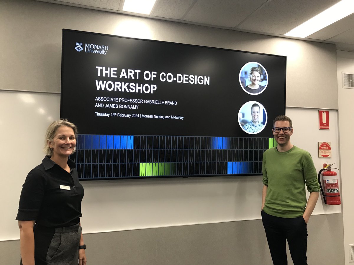 What a way to spend the day…attending a workshop on co-design facilitated by my wonderful ⁦@monash_nm⁩ colleagues ⁦@GabbyBrand6⁩ and ⁦@James_Bonnamy⁩. Thank-you for such a great workshop!!!