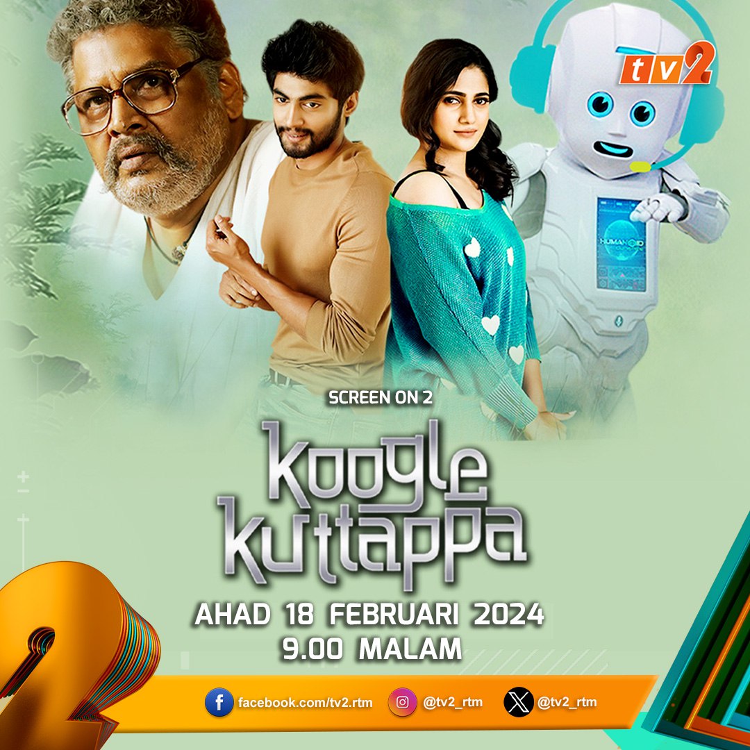 🔵 Santai bersama keluarga dengan menyaksikan filem Hindi mengisahkan percintaan antara tiga sahabat lakonan K. S. Ravikumar, Tharshan, Losliya dalam slot #SPICEON2. 🤩

📽️ #KoogleKuttappa
📅 𝗔𝗵𝗮𝗱 (18 Februari 𝟮𝟬𝟮𝟰)
🕒 𝟵:𝟬𝟬 𝗠𝗮𝗹𝗮𝗺
🖥 TV2

#SCREENON2