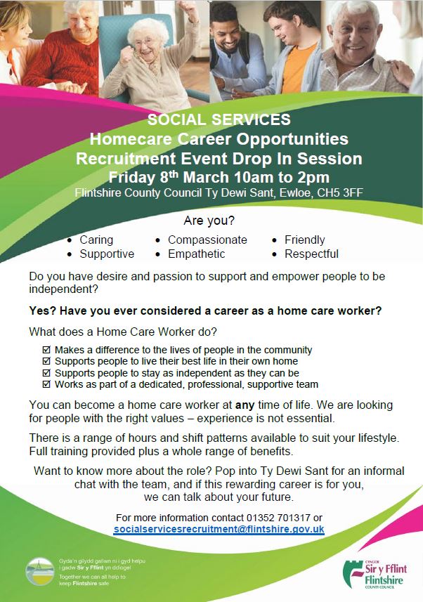 Care at Flintshire/ Gofal yn Sir Fflint (@fccsocialcare) on Twitter photo <a href="/FlintshireCC/">Flintshire Council</a> <a href="/JCPinNEMidWales/">JCP In NE & Mid Wales</a> <a href="/WeCareWales/">WeCareWales</a>
#jobsinflintshire #careersincare #wecarewales <a href="/FlintshireCC/">Flintshire Council</a> <a href="/JCPinNEMidWales/">JCP In NE & Mid Wales</a> <a href="/WeCareWales/">WeCareWales</a>
#jobsinflintshire #careersincare #wecarewales