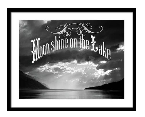 Moonshine on the Lake - Moon Art. This image is on many items in my shop, get it at:
fineartamerica.com/featured/moons…
#MoonWoodsShop #ArtForSale #AYearForArt #giftideas #BuyIntoArt #GiveArt #wallartforsale #interiordesign #typography #blackwhite #photography  #landscapes #posterdesign