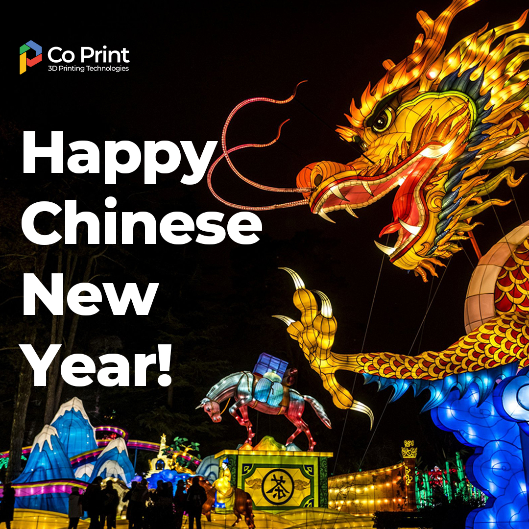 Dear followers, business partners and valued customers, As Co Print 3D, we are excited to celebrate the Chinese New Year! On this special day, we offer you our warmest wishes. We wish the Year of the Dragon to bring prosperity, abundance, health and success. We hope that this…