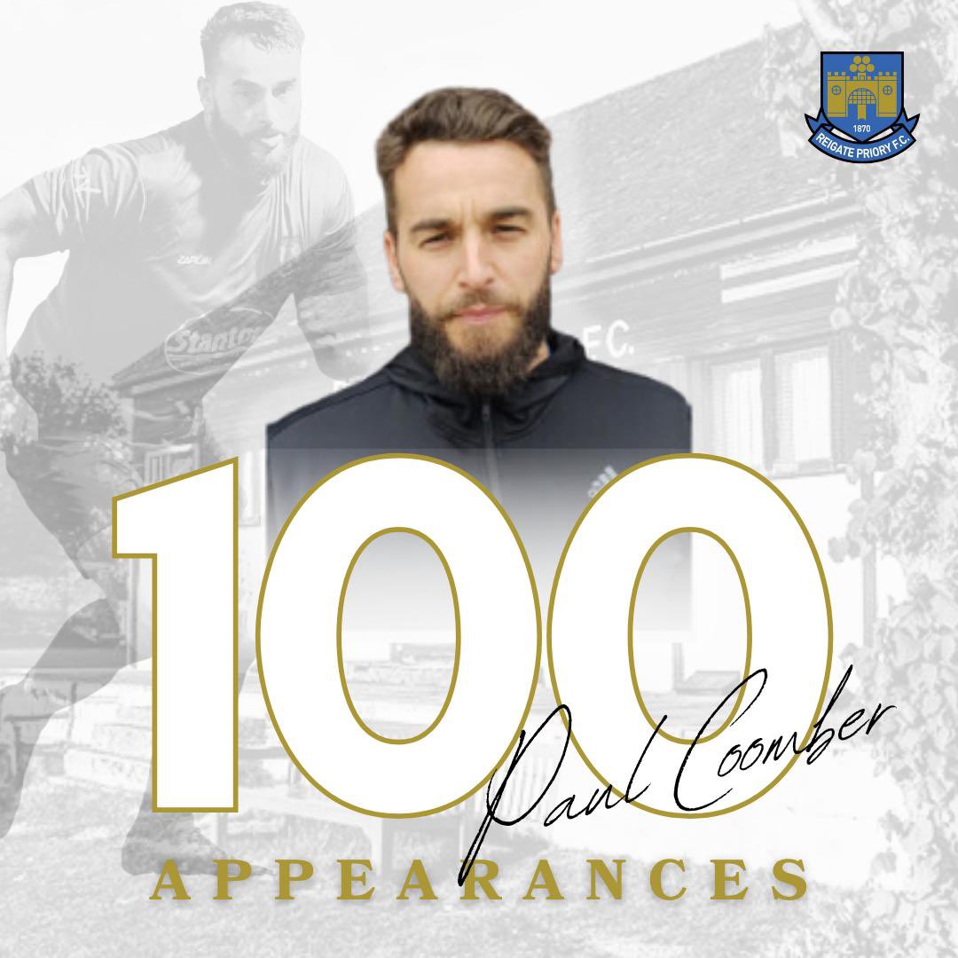 ReigatePrioryFC's tweet photo. 🚨100 APPEARANCES🚨

@Paulooo16 reached the 100 appearance milestone recently.

The ball playing CB is a big part of the club, having played in many positions, but especially in recent years helping the ressies to win a cup and the 1’s to settle in the Prem!

Congrats Coomber 👏🏻 https://t.co/V0pRdONW3i