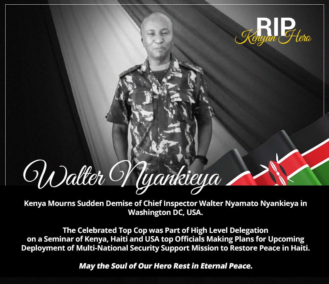 Kenya mourns the loss of a dedicated police officer who served with unwavering patriotism. This brave soul embodied the true spirit of Service and sacrifice. As we bid farewell 
, let us honour his legacy by upholding the values he defended. #KenyaPolice #ForeverInOurHearts