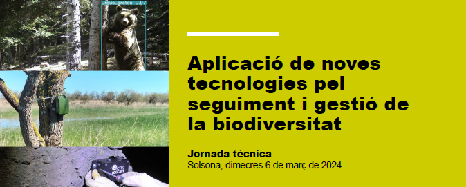 ctforestal's tweet photo. 🙌#JornadaTècnica #PATT del @GBiC_CTF @ruralcat 

"Aplicació de noves tecnologies pel seguiment i gestió de la biodiversitat" 
📑Consulteu el programa: https://t.co/r0LvUTmKVG

📆dimecres 6 de març 🕤9:30-16:30
📍CTFC - Solsona
✍️Inscripcions: https://t.co/3NBrPK2KDN https://t.co/VeHIHUwh1k